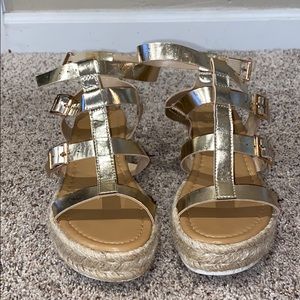 Boutique Gold Espadrilles